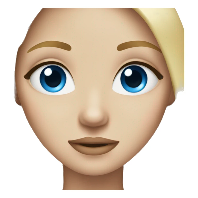 Pretty girl with blonde hair and blue eyes  sticker