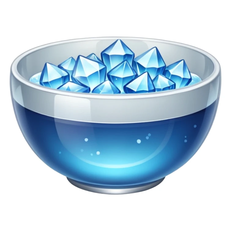 a bowl of crystal sticker