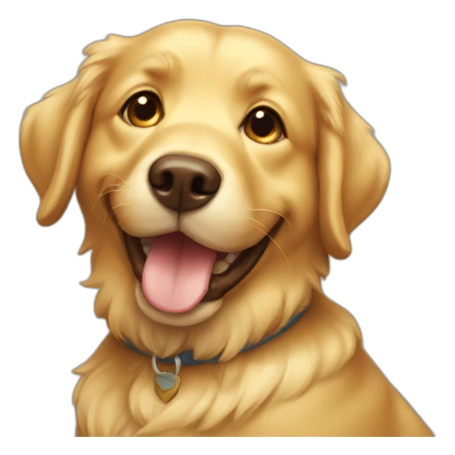 happy golden sticker