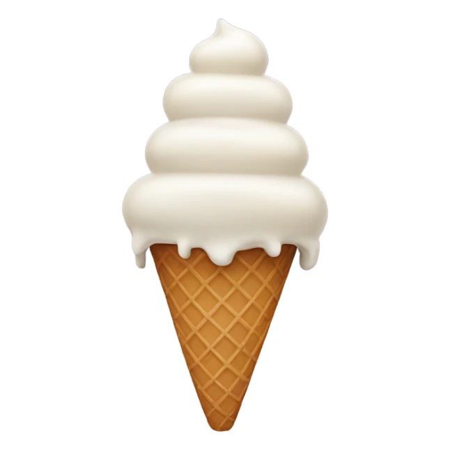 Ice cream cone with one hundred scoops on it sticker