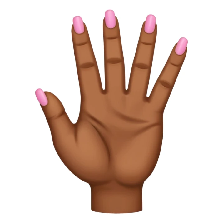 Brown skin hand with pinky out for a pinky promise sticker