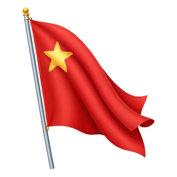 Red flag  sticker
