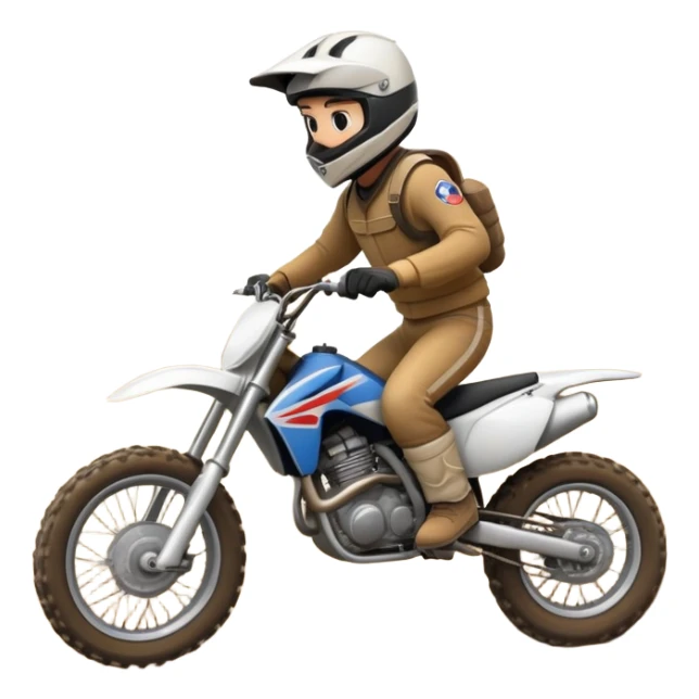 doing a wheelie on a dirtbike sticker