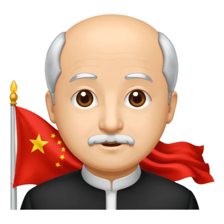 Çince bir yazı kartı sticker