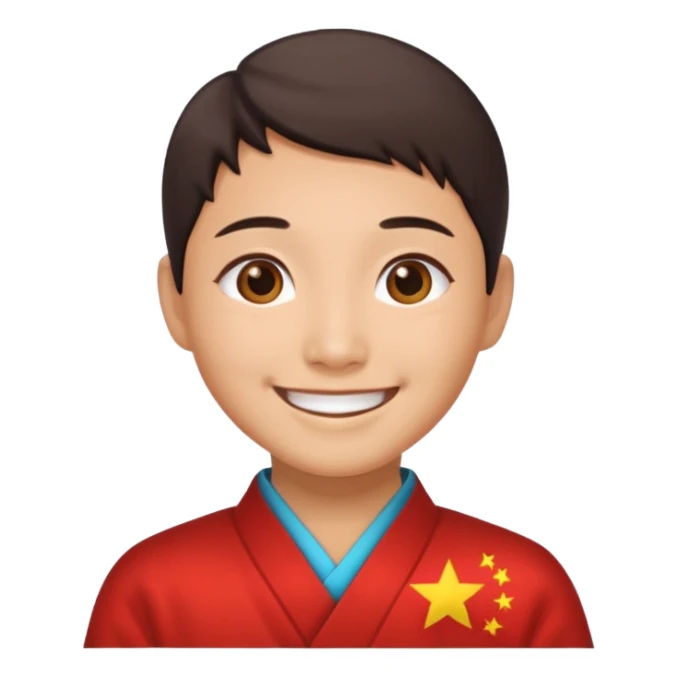 Gratitude - quality of being thankful and appreciative, chinese peson sticker