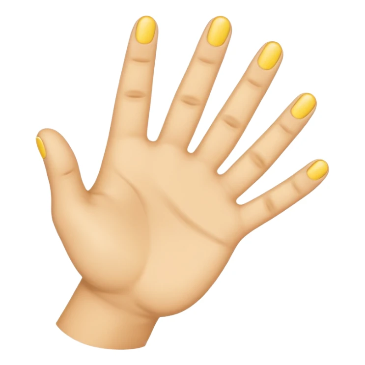 emoji hand holding up 4 fingers sticker