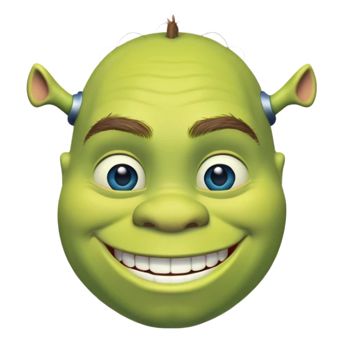  Blue Shrek  sticker