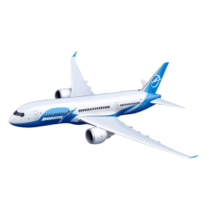 Boeing 787 Dreamliner - Boeing (Model Year: 2022) (Iconic colour: White with blue) sticker