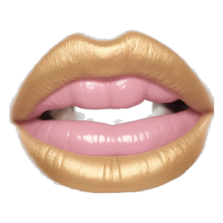 vintage rococo pale pink lipstick  sticker