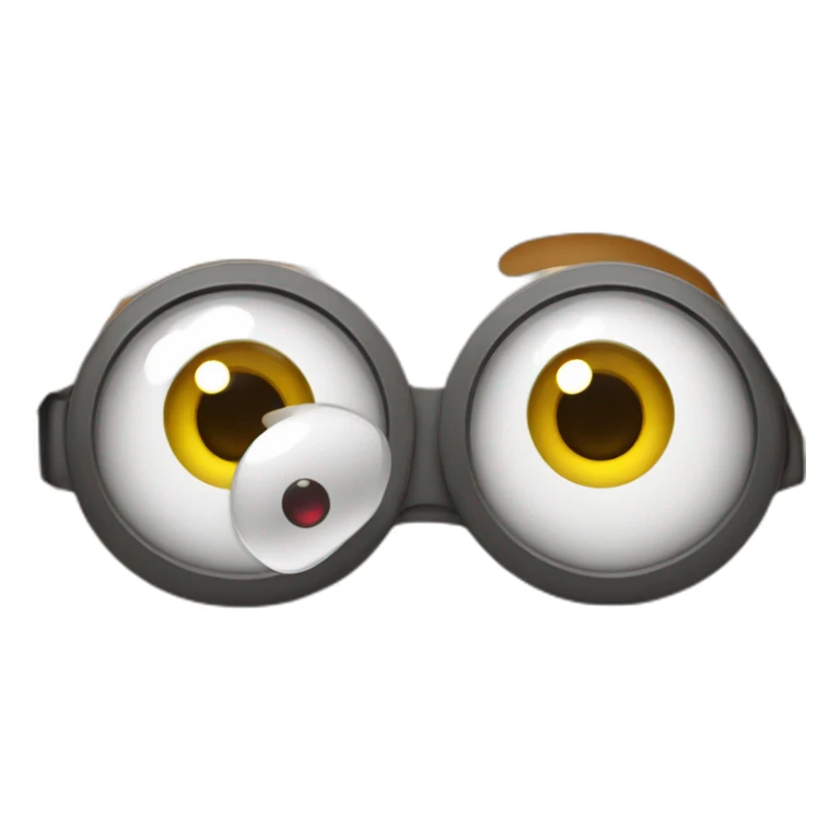 Occhio con occhiale e autorefrattometro sticker