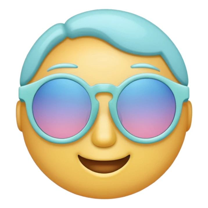 Pastel sunglasses sticker