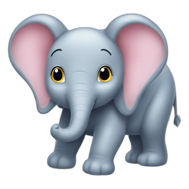 Éléphant sur un lapin sticker
