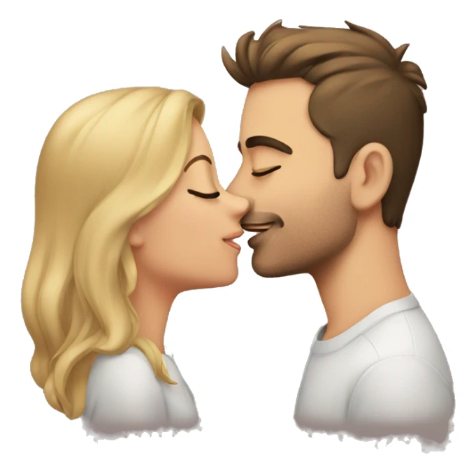 Boyfriend cheek kiss sticker