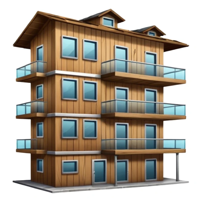 cheap poor house in between luxury apartament buildings sticker