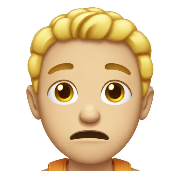 Crying face emoji sticker