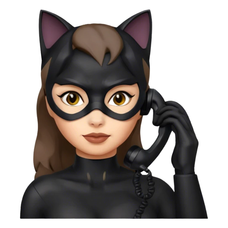 PrettyCatwoman on the phone sticker
