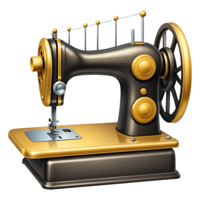 Creame un emoji de una maquina de coser sticker