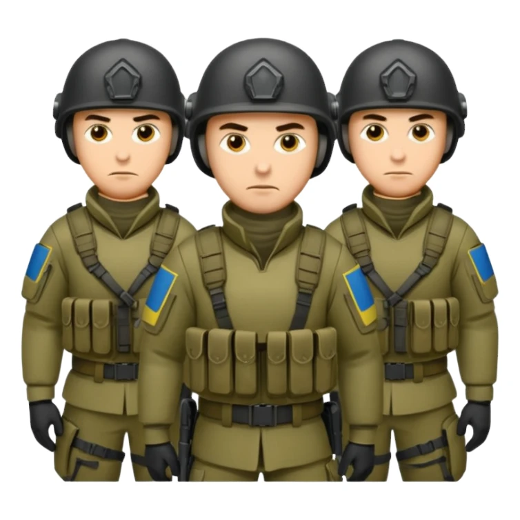 Ukrainian intelligance agency warrior men company group team sticker