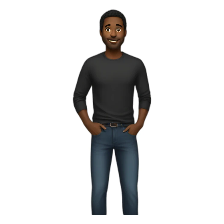 GUY tall kiss black women sticker