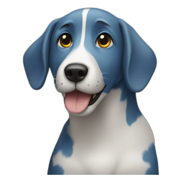 Blue tick sticker