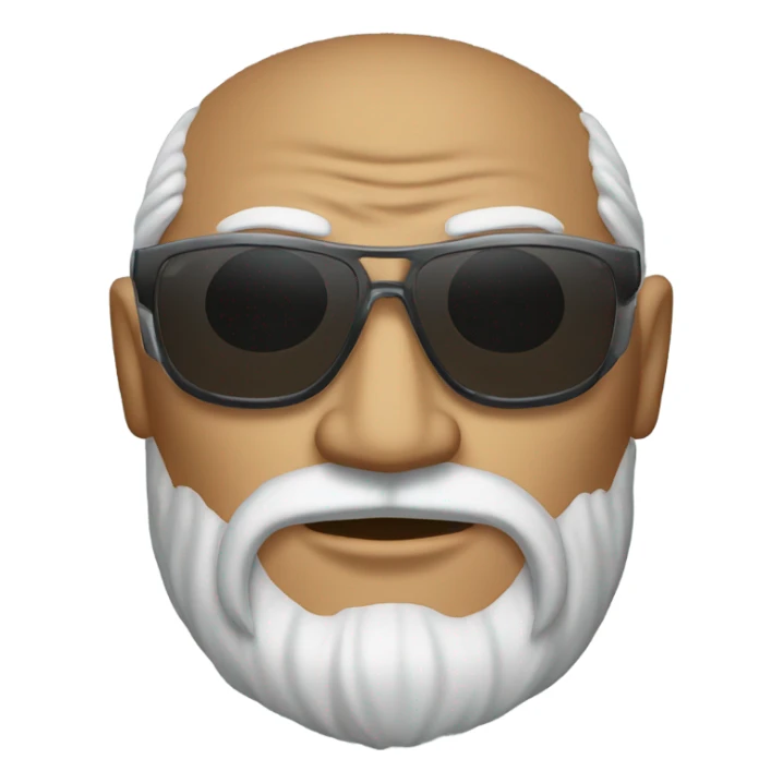 Ghengis khan in sunglasses sticker