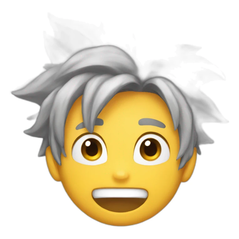 anime character fired up with excitement sticker