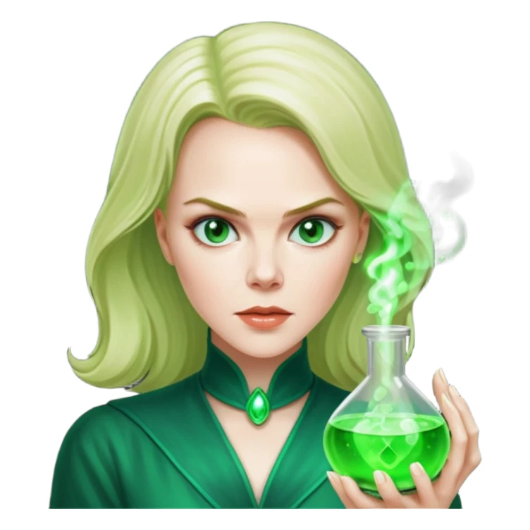 Nicole Kidman making green glowing potion  sticker