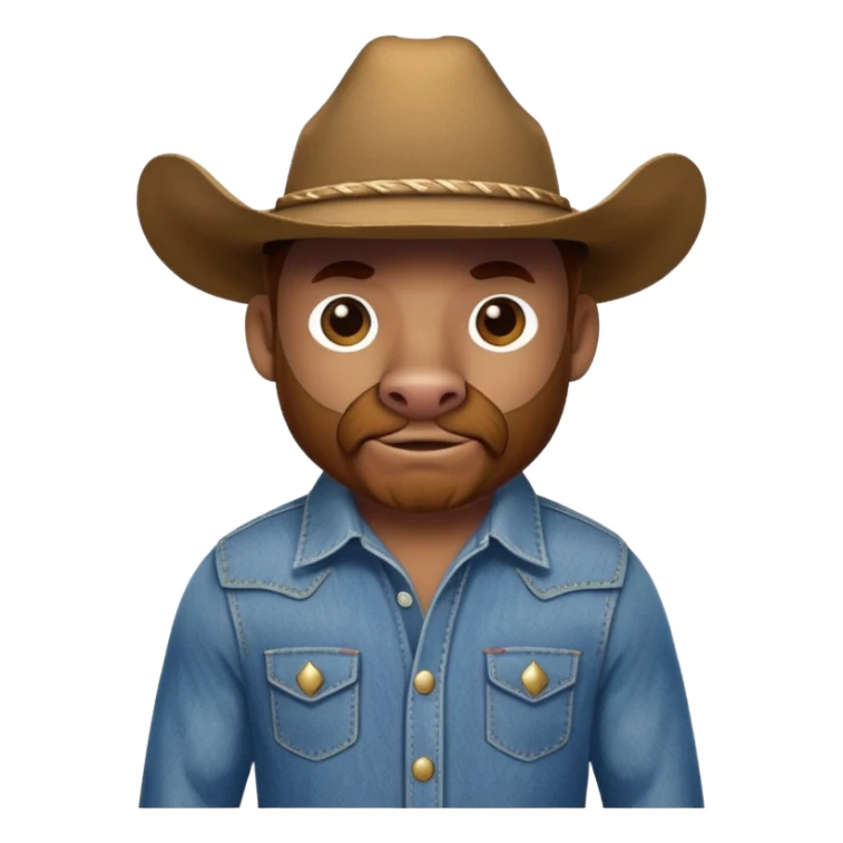 hat bull with shirt sticker