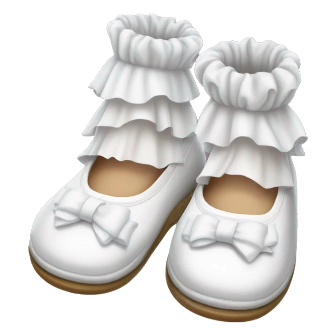 mary jane shoes and frilly white socks sticker
