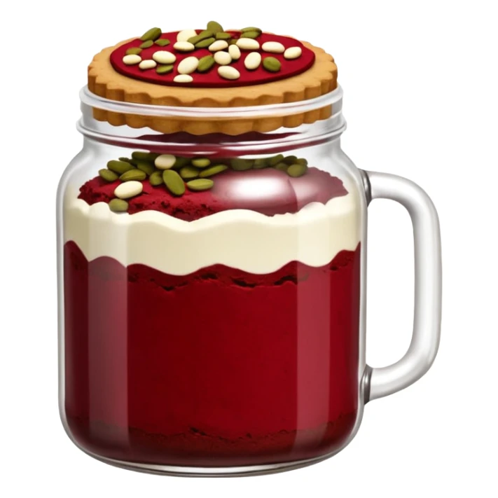 Haz un tarro de galletas Red Velvet con pepitas de chocolate blanco sticker