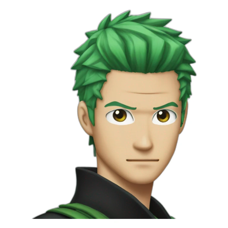 zoro Roronoa Green Hair sticker