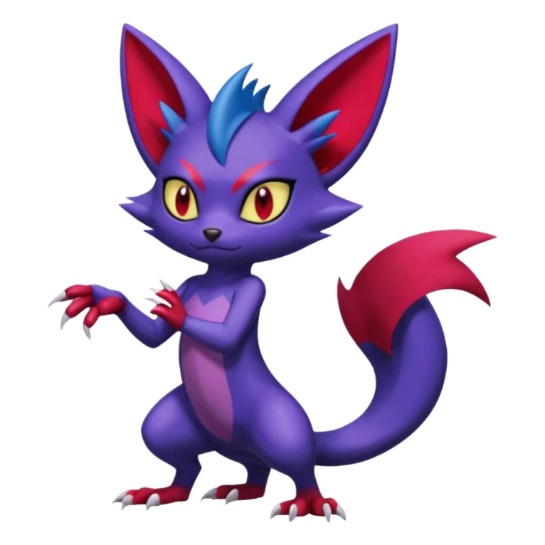 Sneasel-Weavile-Fakémon-hybrid-creature (full body)  sticker