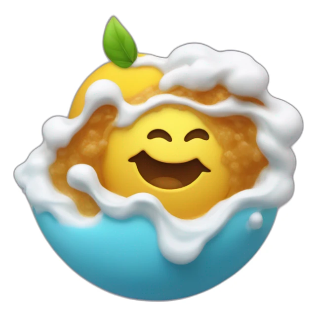 laté with 3 x's in the foam art sticker