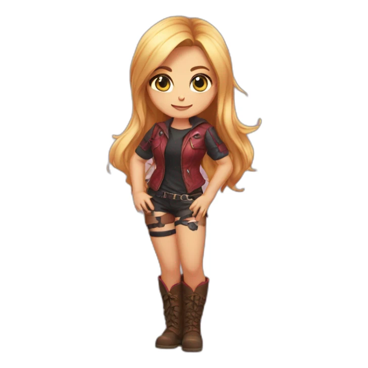 Katarina felene posing legs and kitten sticker