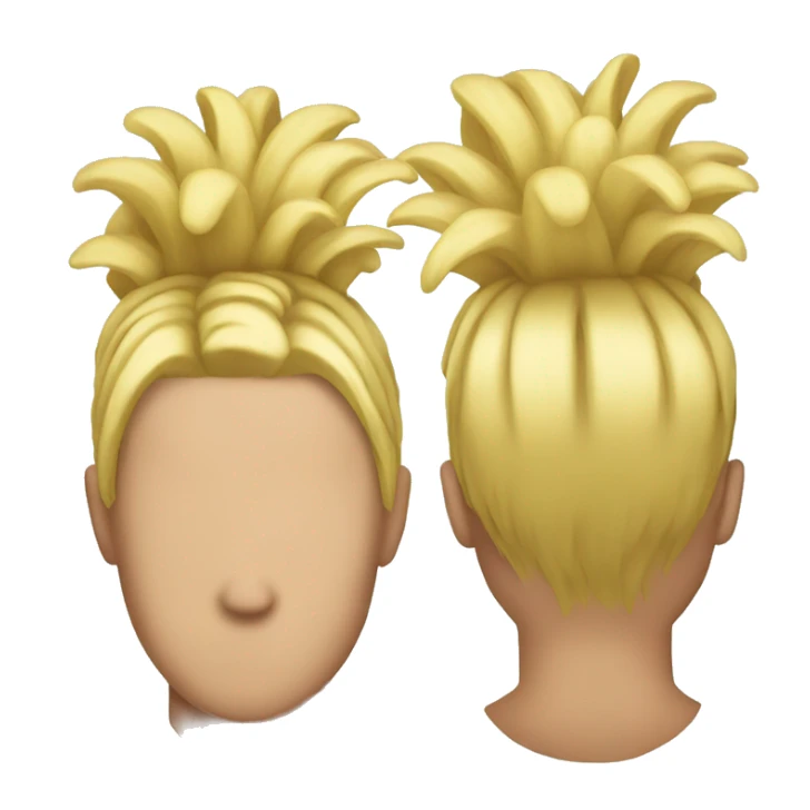 hair but it looks like pinapl sticker