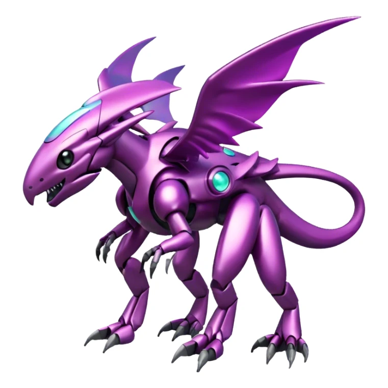 Futuristic Cool Cute Edgy Shiny Legendary Digimon-Genesect-Palkia-hybrid full body sticker
