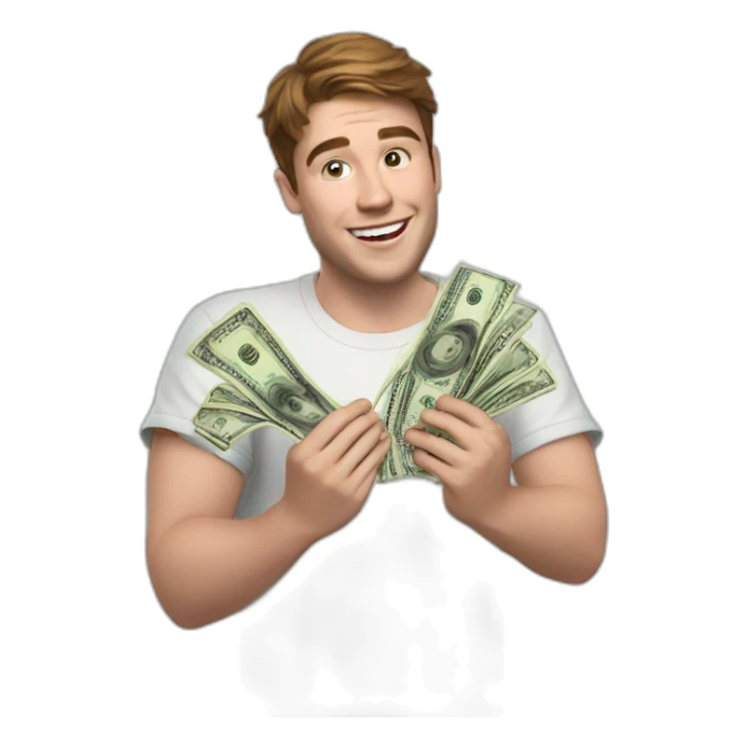 mrbeast regalando dinero sticker