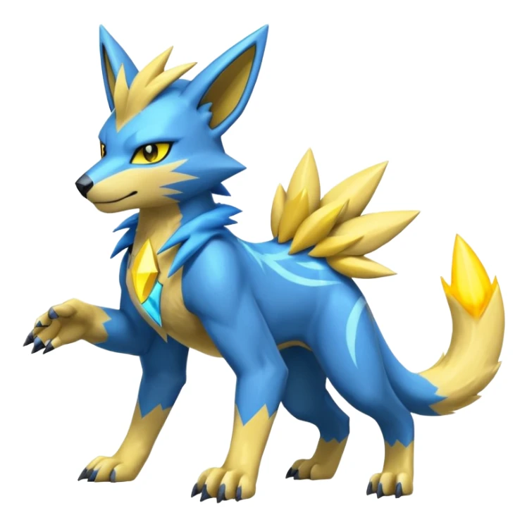 Manectric-Zeraora-Lombax-fusion sticker