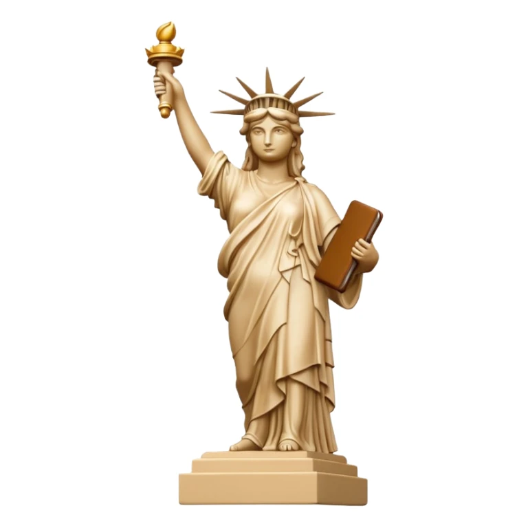 Statua de la libertad color beige sticker