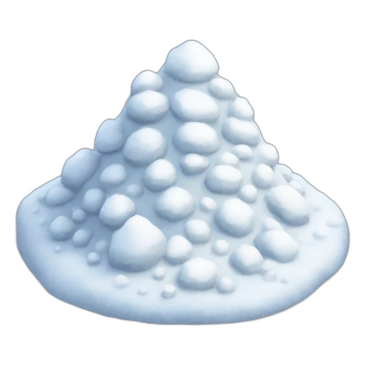 Mound of white snow sticker