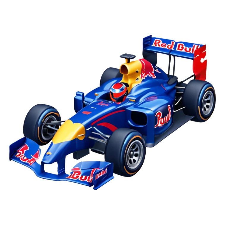 adentro de un corazon quiero un carro de Formula 1 estilo RedBull sticker