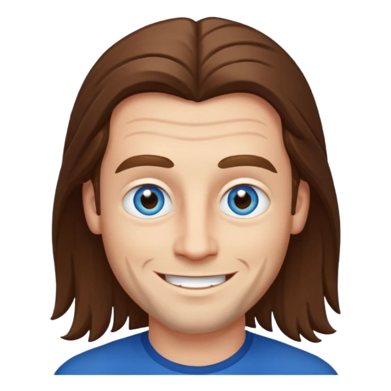 Elmer Bäck, Finnish Actor (b.1981) with blue eyes, brown long hair sticker