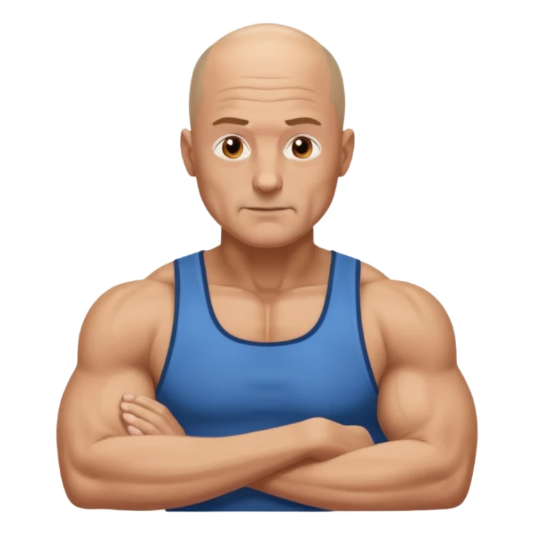gym daddy middle age with no hair sticker