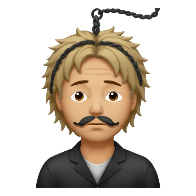 A man being hung like he was hung for murder  sticker