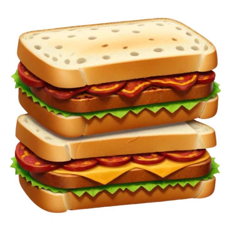 un pan cortado al medio y un chorizo entre los dos panes sticker