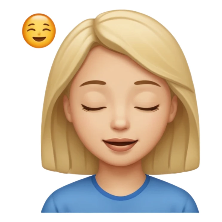 change the mouth to happy and giving a eye close sticker