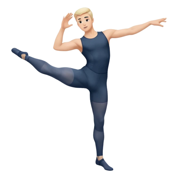 male dance choreographer with full tights  sticker