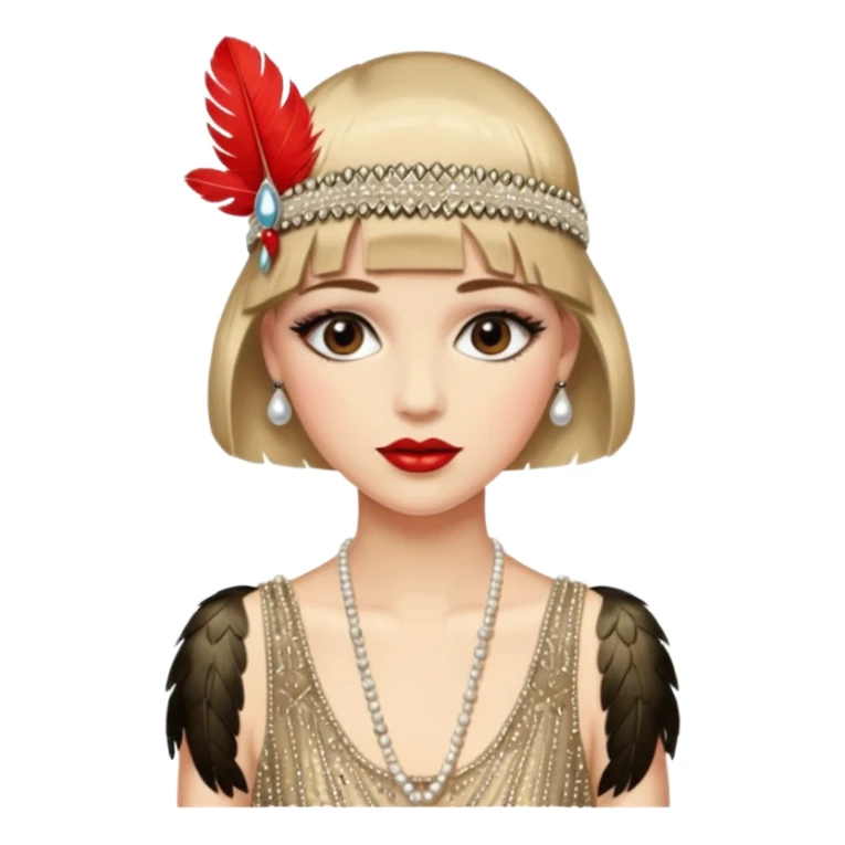 1920s Gatsby woman sticker