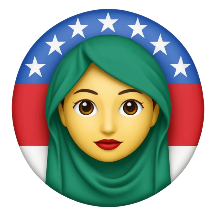 emoji de bandera gitana azul verde y círculo SOLO DE COLO ROJO en el centro  sticker