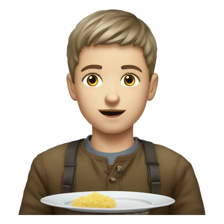 ukraine boy eat Vareniks
 sticker